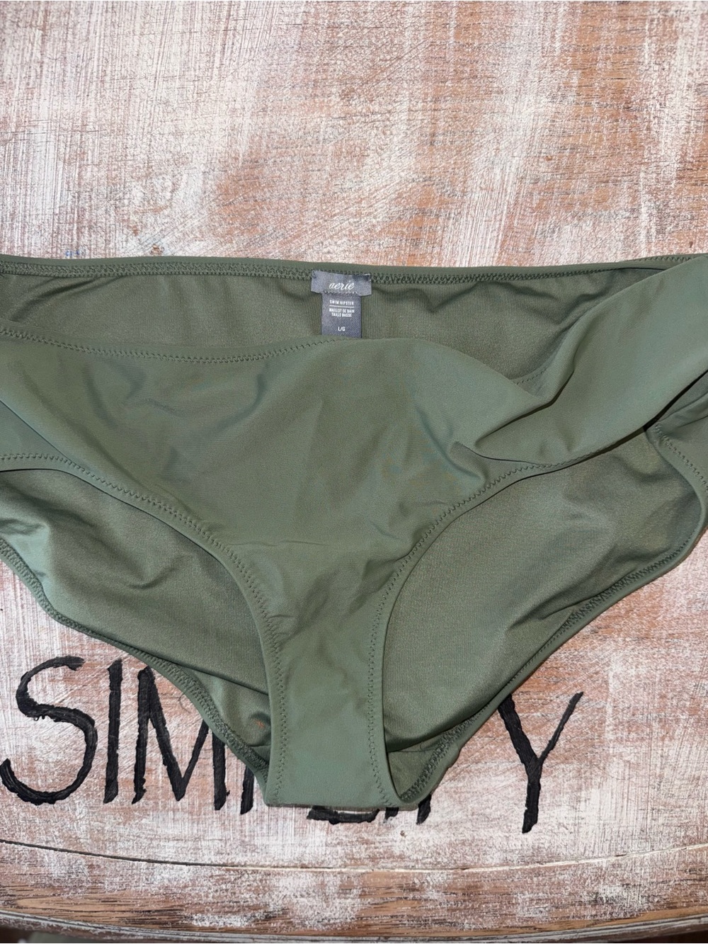 aerie Olive Green Bikini Bottom